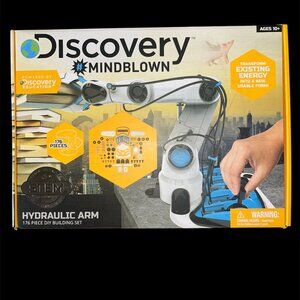NEW Discovery Mindblown Hydraulic Arm STEM Kit – 176pc – Sealed Robotics Toy